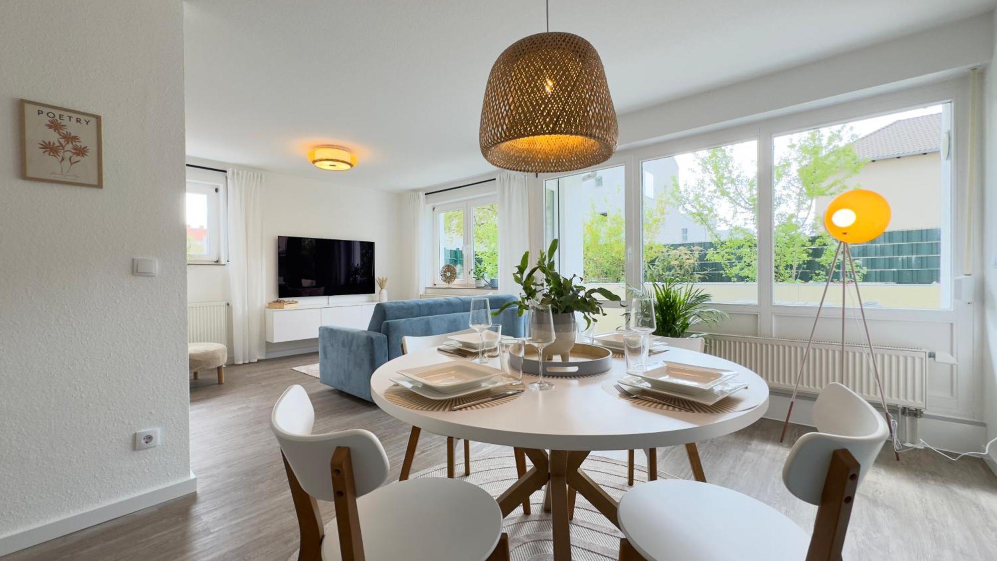 Fewo Am Park - 4P, Boxspringbett, Balkon, Smarttv, Gesundbrunnen, Familienfreundlich Halle  Exteriér fotografie