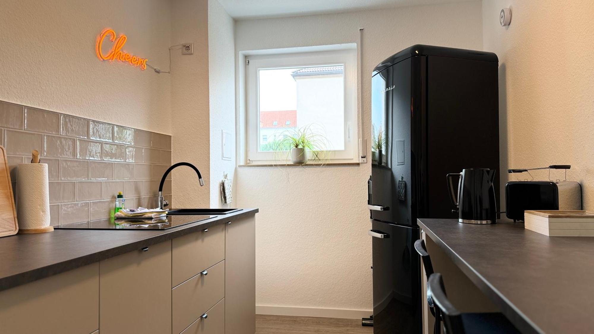 Fewo Am Park - 4P, Boxspringbett, Balkon, Smarttv, Gesundbrunnen, Familienfreundlich Halle  Exteriér fotografie